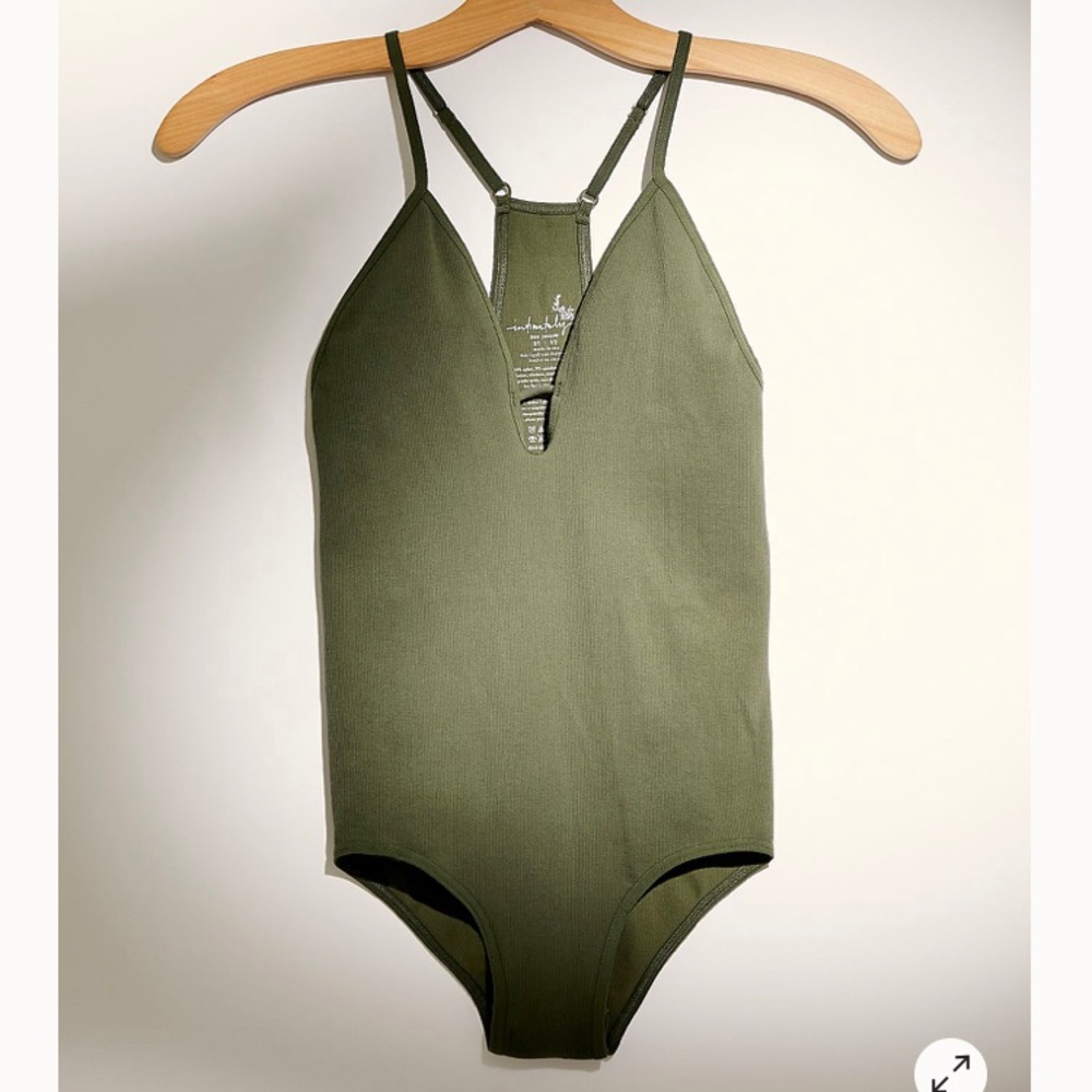 BLUE Free People “Move Along” bodysuit!!